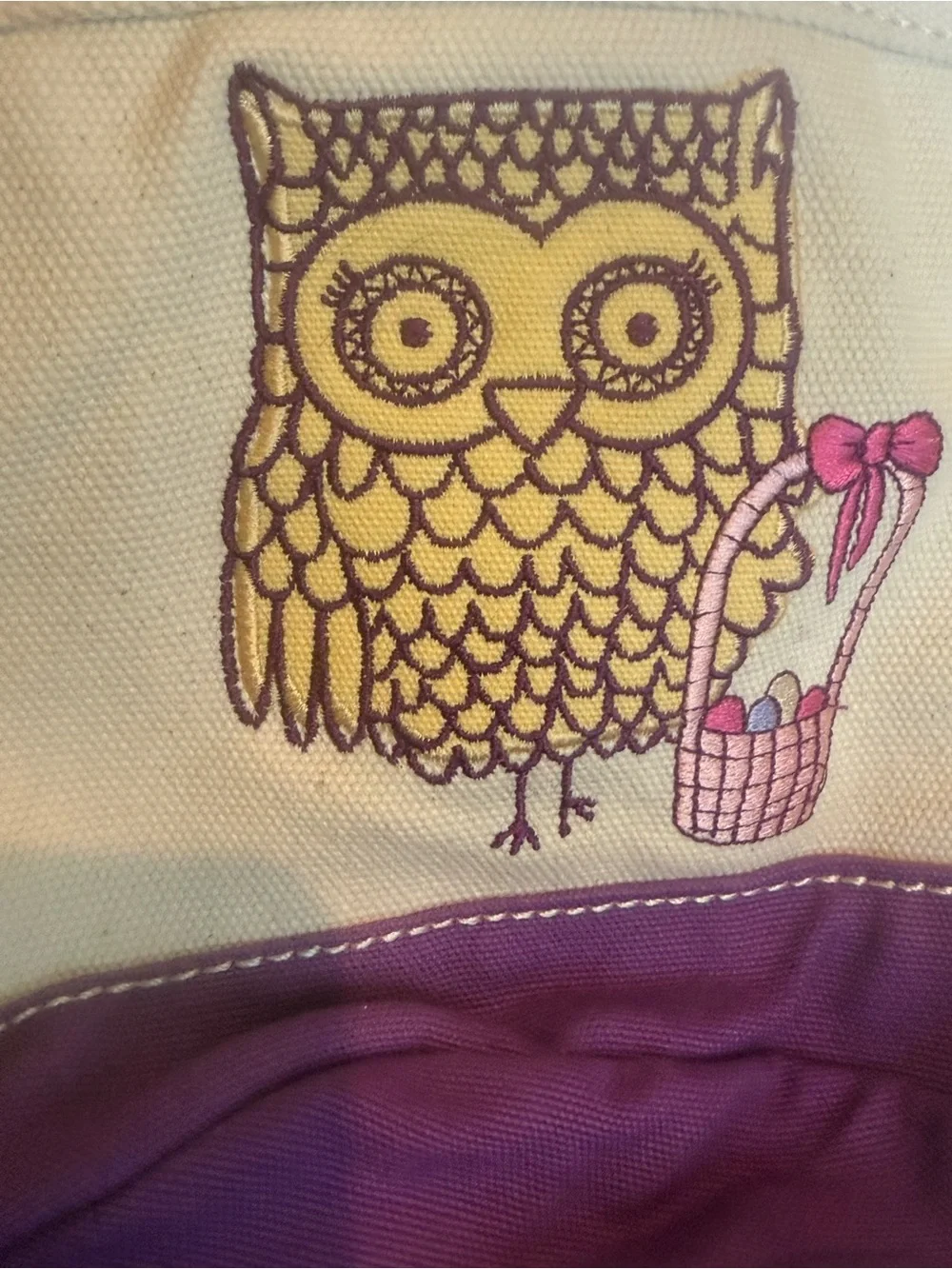 Lands End Kids’ Easter Canvas Basket/Tote